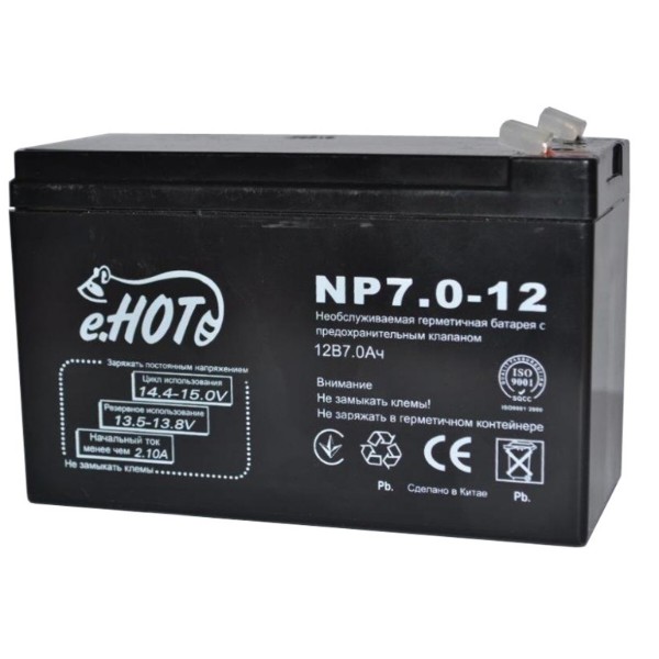 Фото - Аккумулятор для ИБП Enot 12V 7AH (NP7.0-12) AGM