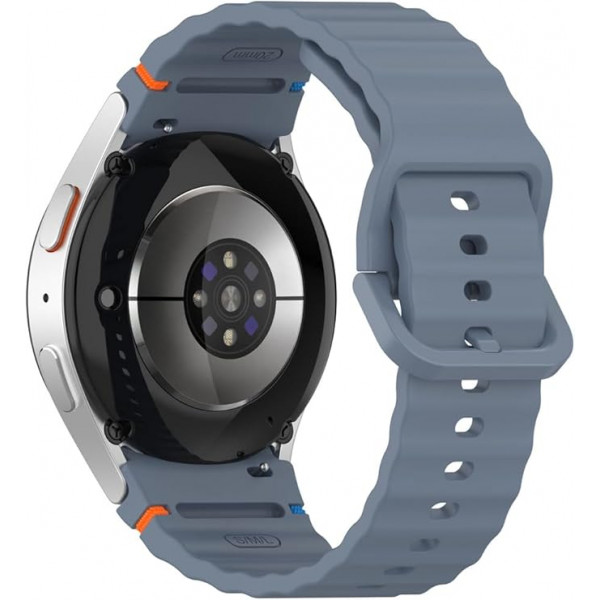 Фото - Ремінець для смарт-годинника BeCover Ribbed Tape for Samsung Galaxy Watch (20mm) 3 41mm/4 40mm-44mm/5 40-44mm/6 40-44mm/7 40-44mm Blue (712038)