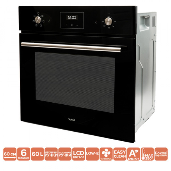 Фото - Духовой шкаф Ventolux EO60TC-6P BK