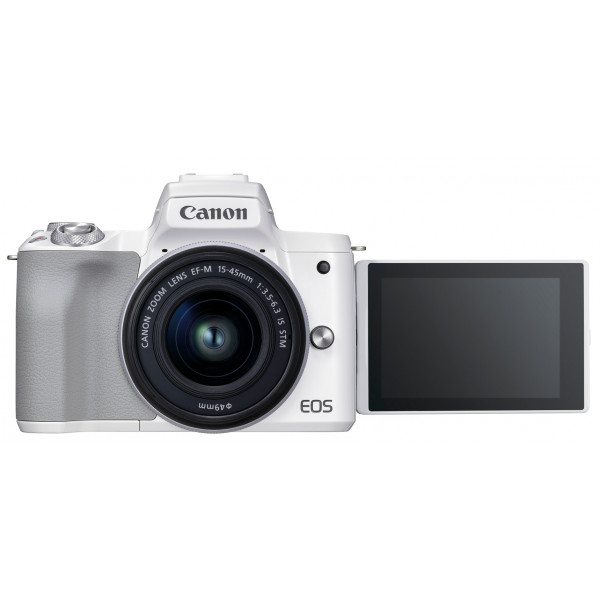 Фото - Фотокамера бездзеркальна Canon EOS M50 Mark II White M15-45 S (4729C028)