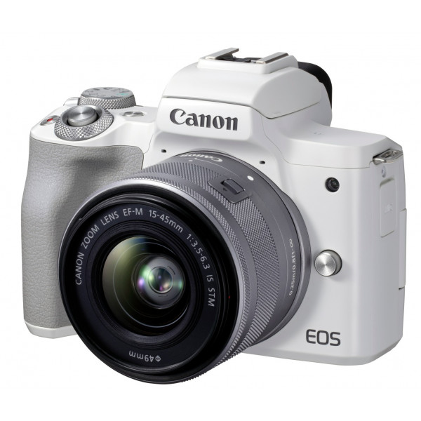Фото - Фотокамера бездзеркальна Canon EOS M50 Mark II White M15-45 S (4729C028)