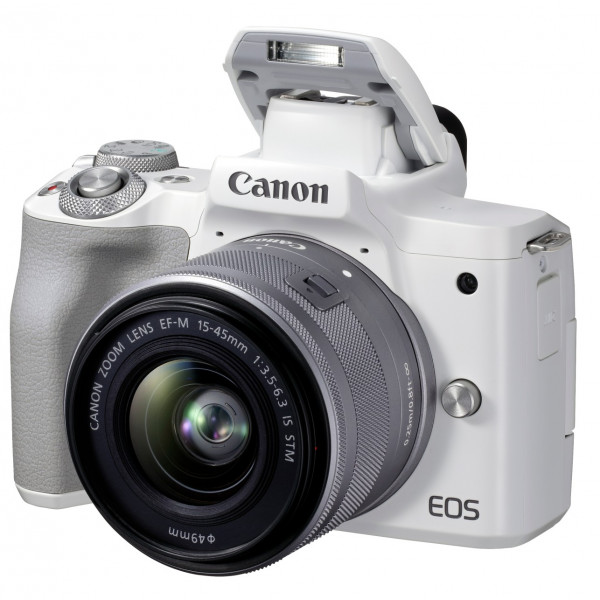 Фото - Фотокамера бездзеркальна Canon EOS M50 Mark II White M15-45 S (4729C028)
