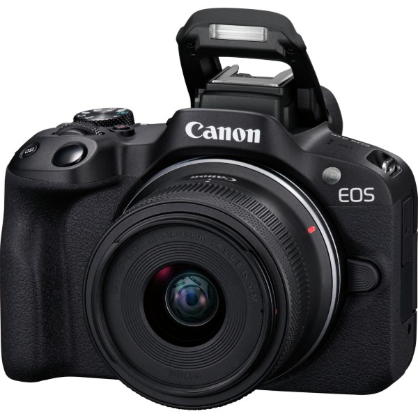 Фото - Фотокамера беззеркальная Canon EOS R50 + RF-S 18-45 IS STM Black Creator Kit (5811C036)