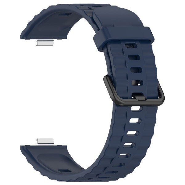 Фото - Ремінець для смарт-годинника BeCover Ribbed Tape for Huawei Watch Fit 3 / Fit 4 / Fit 4 Pro Deep Blue (714113)"