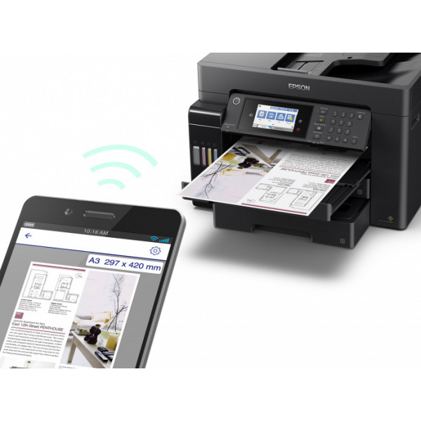 Фото - БФП кольорового друку Epson L15160 c WI-FI (C11CH71404)