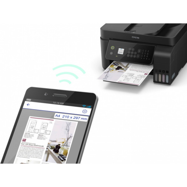 Фото - БФП кольорового друку Epson L5190 с Wi-Fi (C11CG85405)
