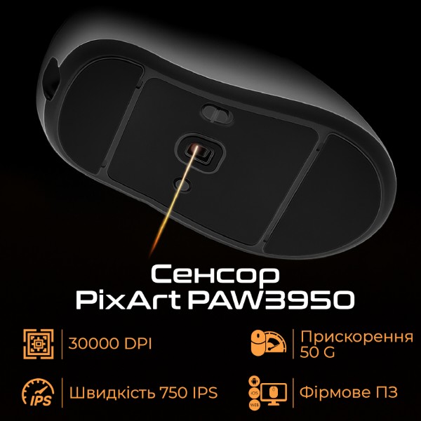 Фото - Мышь беспроводная игровая RAWM ER21PRO.white