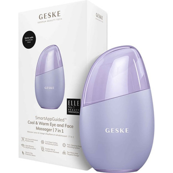 Фото - Уценка - Массажер для лица GESKE Cool & Warm Eye and Face Massager 7 в 1 фиолетовый (GK000700PL01)