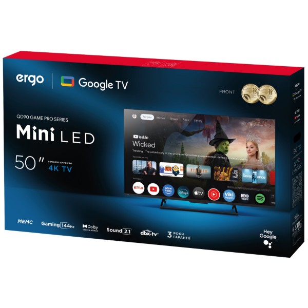 Фото - Телевизор Ergo  50MQD90 Game PRO
