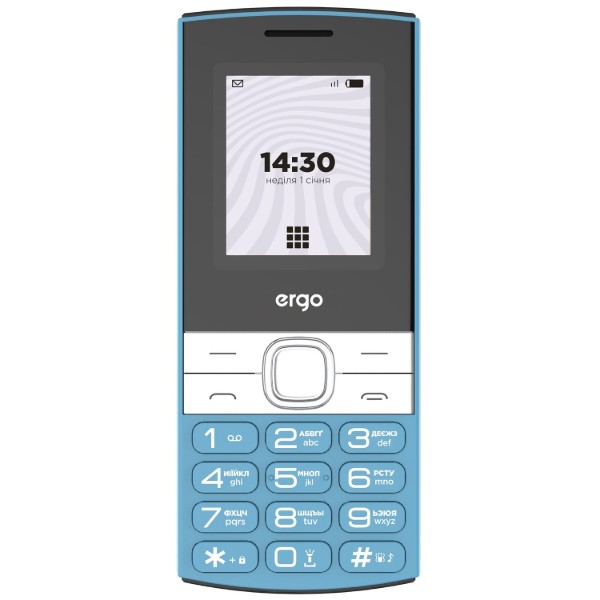Фото - Мобильный телефон Ergo B185 Dual Sim Blue Фото - Мобильный телефон Ergo B185 Dual Sim Blue