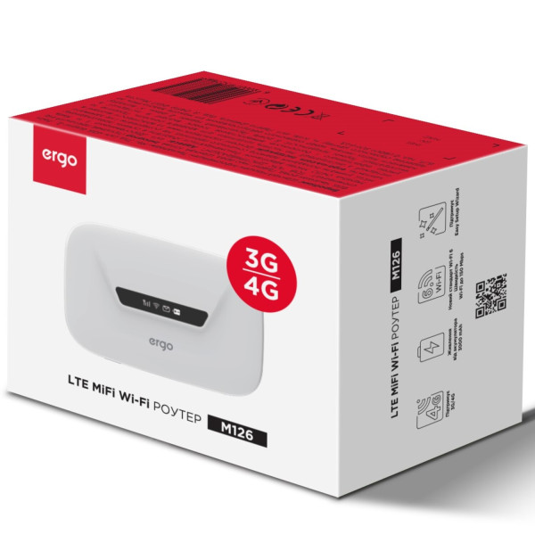Фото - Маршрутизатор інтернет WiFi6 Ergo M126 White