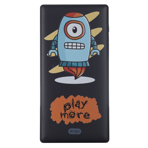Фото - Батарея мобільна Ergo LP-83 10000 mAh Black Robot Фото - Батарея мобільна Ergo LP-83 10000 mAh Black Robot