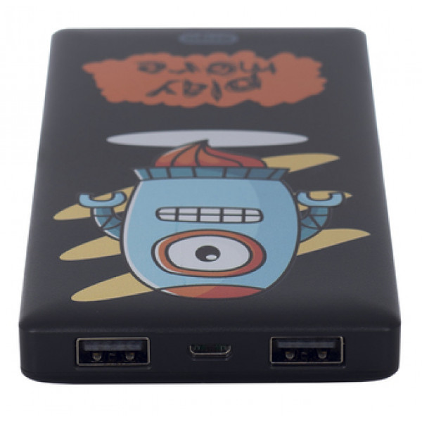 Фото - Батарея мобільна Ergo LP-83 10000 mAh Black Robot