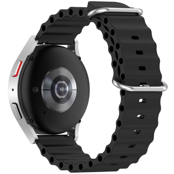Фото - Ремінець для смарт-годинника BeCover Wave Style (20mm) for Samsung Galaxy Watch Active/Active 2 (40/44mm) / Gear S2/S2 Classic / Gear Sport Black (714154)