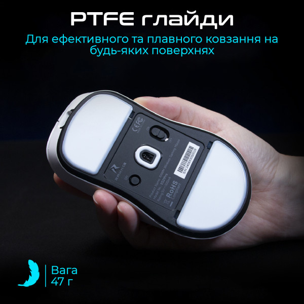 Фото - Миша бездротова ігрова RAWM ES21PRO.black