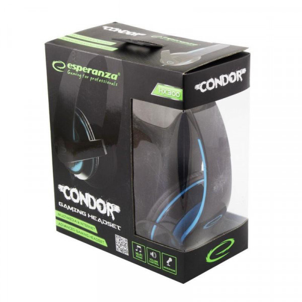 Фото - Гарнітура дротова Esperanza EGH300B Blue