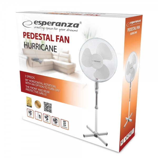 Фото - Вентилятор підлоговий Esperanza EHF001WW White