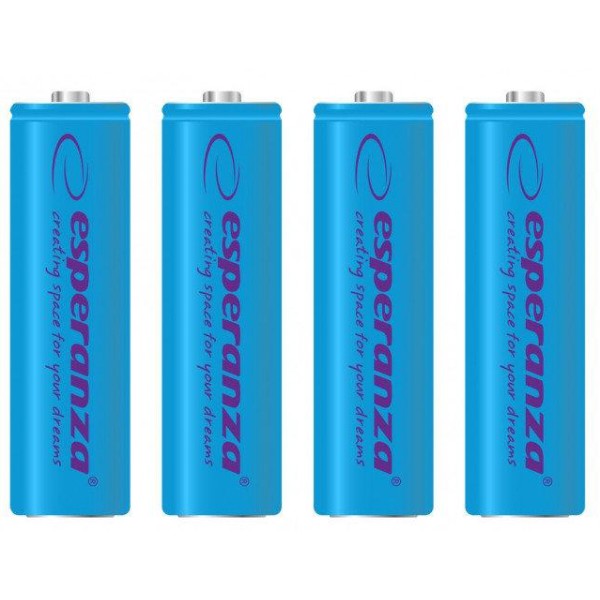 Фото - Аккумулятор тип AA Esperanza Ni-MH AA 2000 mAh 4шт Blue (EZA104B)