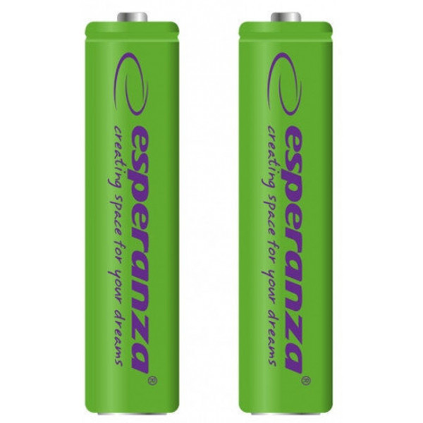 Фото - Аккумулятор тип AAA Esperanza Ni-MH AAA 1000 mAh 2шт Green (EZA101G)