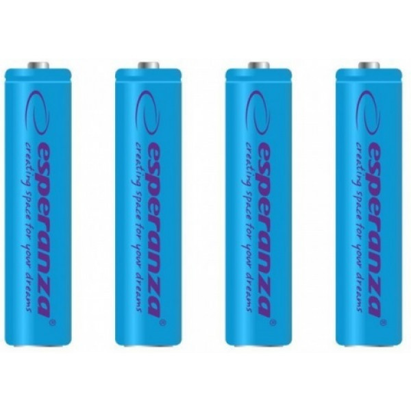 Фото - Аккумулятор тип AAA Esperanza Ni-MH AAA 1000 mAh 4шт Blue (EZA102B)