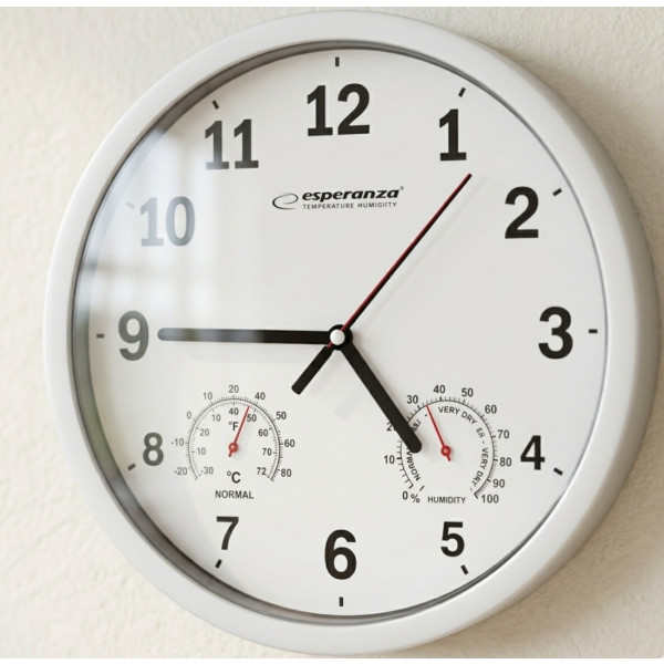 Фото - Настенные часы Esperanza Wall Clock Lyon White (EHC016W)