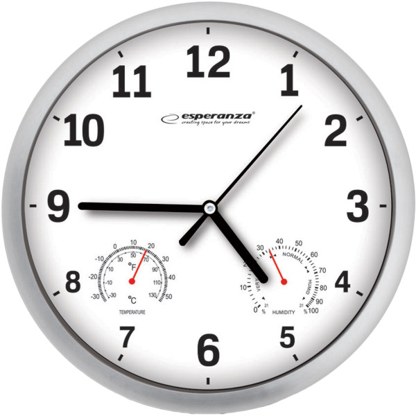 Фото - Настенные часы Esperanza Wall Clock Lyon White (EHC016W)