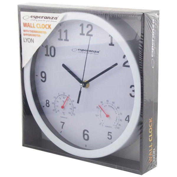 Фото - Настенные часы Esperanza Wall Clock Lyon White (EHC016W)