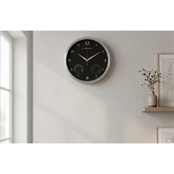 Фото - Настенные часы Esperanza Wall Clock Washington Black (EHC008K)