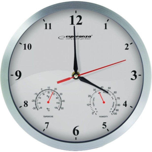 Фото - Настенные часы Esperanza Wall Clock Washington White (EHC008W)