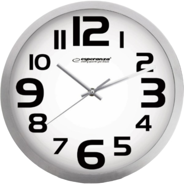 Фото - Настенные часы Esperanza Wall Clock Zurich White (EHC013W)