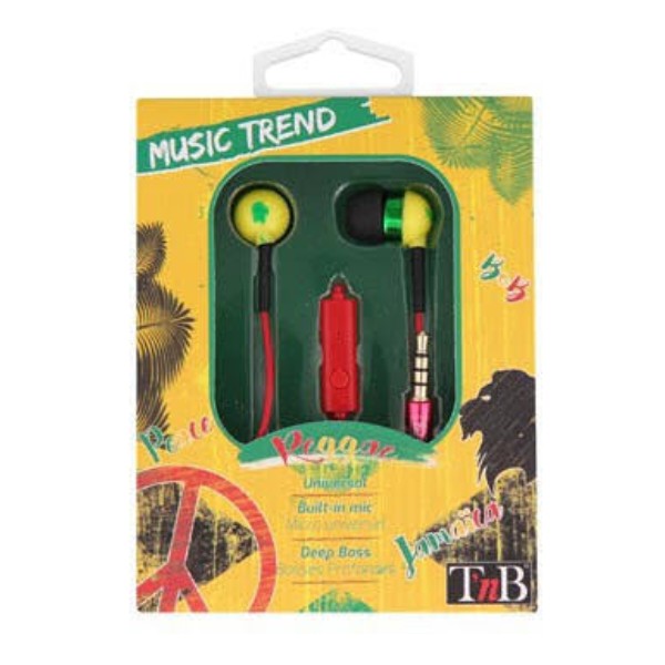 Фото - Навушники вкладиші дротові T'nB Reggae Trend 2 Earphones+MlC