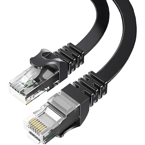 Фото - Кабель патч-корд Essager TopSpeed Cable Ethernet Cat 6 RJ45 UTP 0.5 м Black (EXCWXB-JSB01)