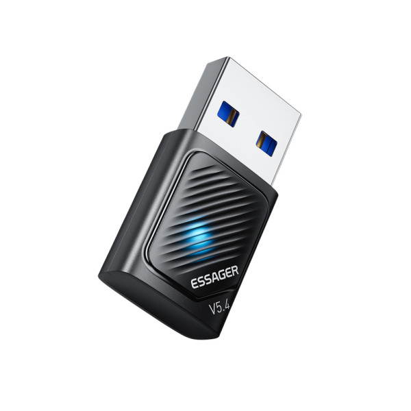 Фото - Адаптер мережі Bluetooth USB Essager Freedom Bluetooth 5.4 Black (EBT54-JH01-P)