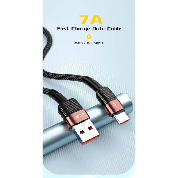 Фото - Кабель Essager Star 7A Type-C USB Cable 0.5m Black (EXCT-XCB01)