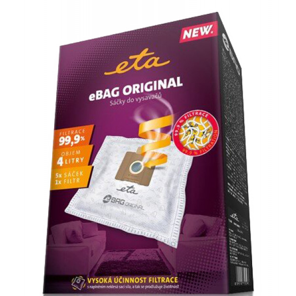 Фото - Набір мішків для пилососа ETA eBag Original 9600 68000
