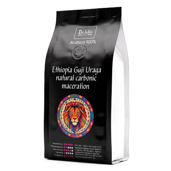 Фото - Кава в зернах DeJaVu Ethiopia Guji Uraga natural carbonic maceration 250г