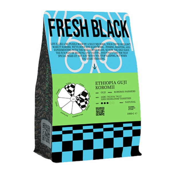 Фото - Кофе в зернах Fresh Black Ethiopia 1кг