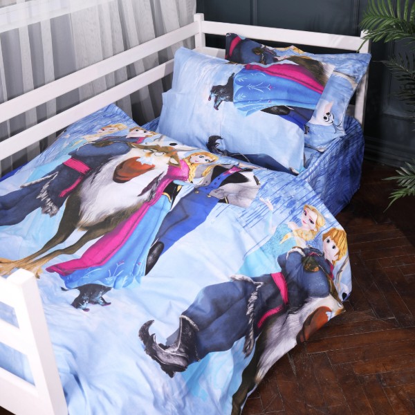 Фото - Комплект постельного белья MirSon King Size 220х240 см 17-0894 Frozen Team Ranforce Elite (2200012392669)