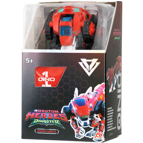 Фото - Тварина-трансформер Dinoster ЧЕРВОНИЙ РАПТОР-БОТ (бокс для зберігання) (EU580840-1)