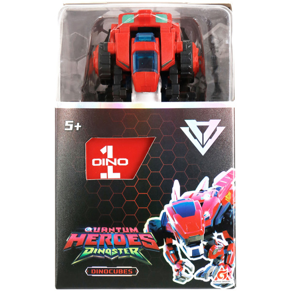 Фото - Тварина-трансформер Dinoster ЧЕРВОНИЙ РАПТОР-БОТ (бокс для зберігання) (EU580840-1)