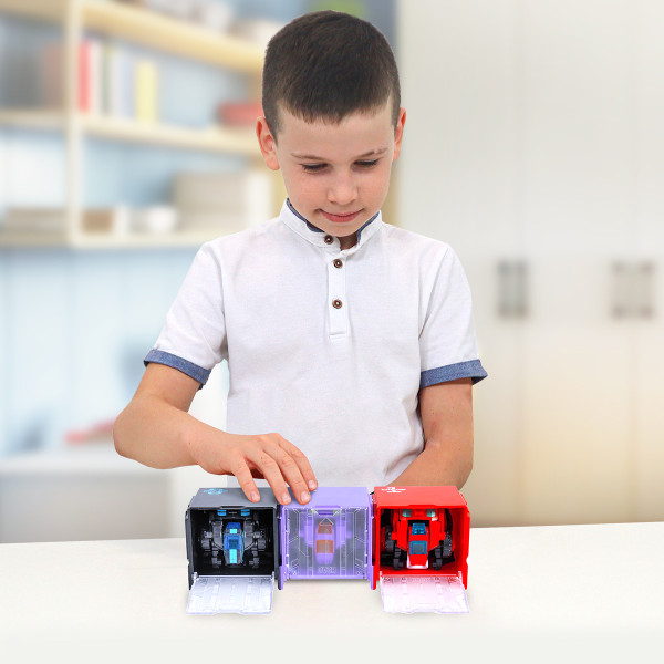 Фото - Тварина-трансформер Dinoster ЧЕРВОНИЙ РАПТОР-БОТ (бокс для зберігання) (EU580840-1)