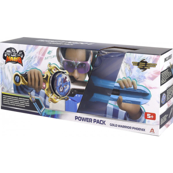 Фото - Дзига Auldey Infinity Nado VI Power Pack Золотий Воїн Фенікс (Gold Warrior Phoenix) (EU654115)