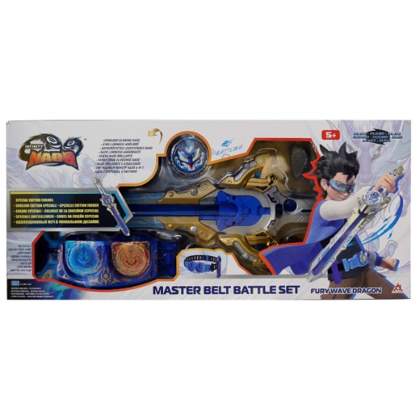 Фото - Дзига Auldey Набір Infinity Nado VI Master Belt Battle Set Лютий Дракон (Fury Wave Dragon) (EU654162)