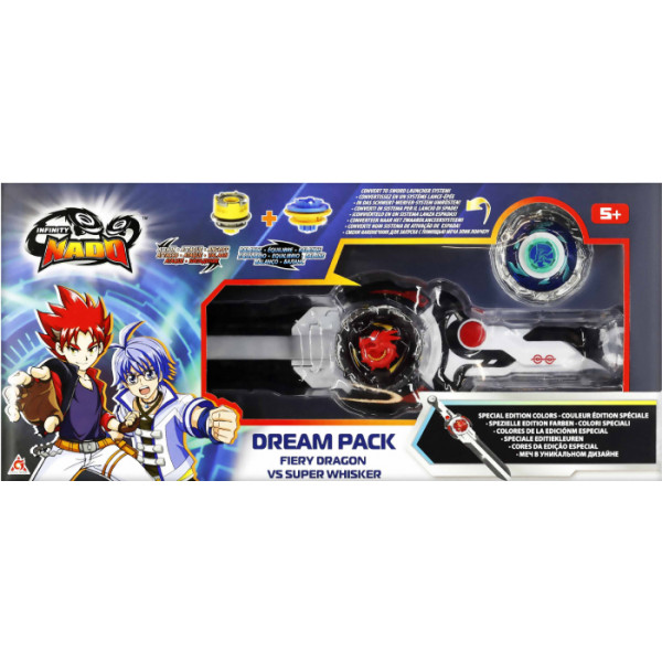 Фото - Дзига Auldey Набір Infinity Nado VI Dream Pack Вогняний Дракон і Небесний Вихор (Fiery Dragon vs Super Whisker) (EU654271)
