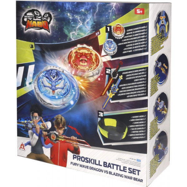 Фото - Дзига Auldey Набір Infinity Nado VI Proskill Battle Set Лютий Дракон і Палаючий Бойовий Ведмідь (Fury Wave Dragon vs Blazing War Bear) (EU654281)