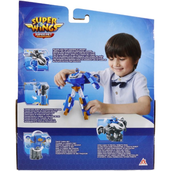 Фото - Коллекционная фигурка Super Wings Мини Воздушная База Робот (EU760288)