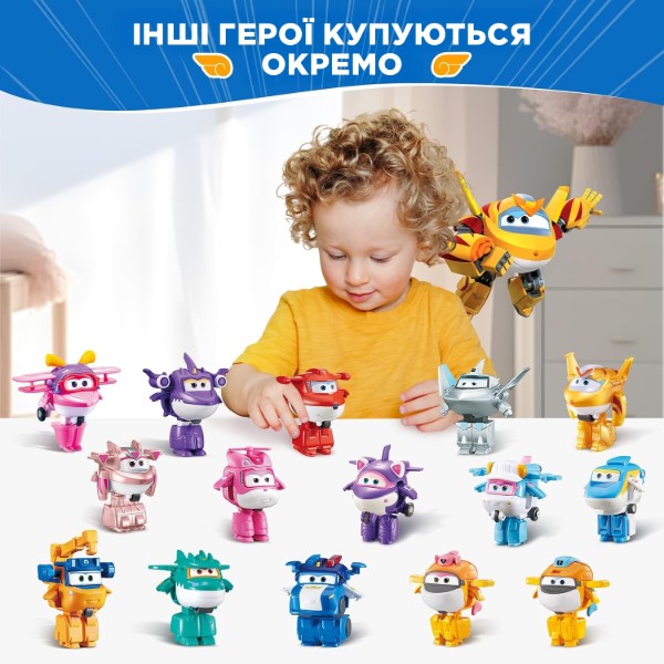 Фото - Колекційна фігурка Super Wings Transform-a-Bots Golden Boy (EU780031)