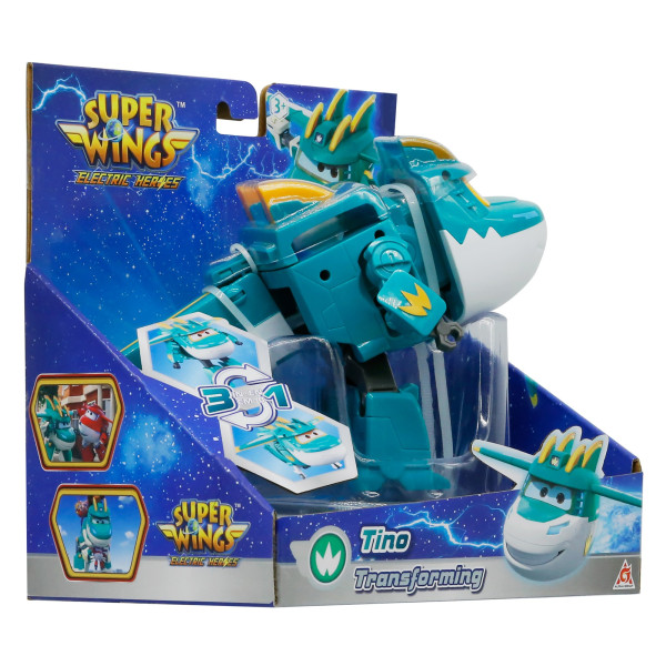 Фото - Колекційна фігурка Super Wings Transforming Tino (EU780237)