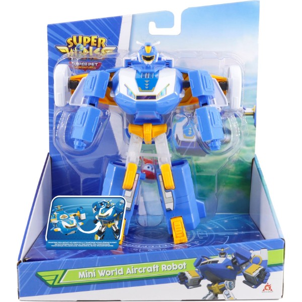 Фото - Коллекционная фигурка Super Wings Мини Воздушная База Робот (EU760288)