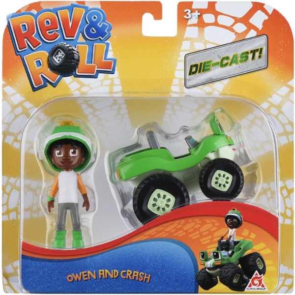 Фото - Колекційні фігурки набір Rev&Roll Рев і Рамбл DieCast Овен і Краш (EU881041)